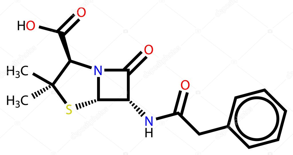 Penicillin G structural formula