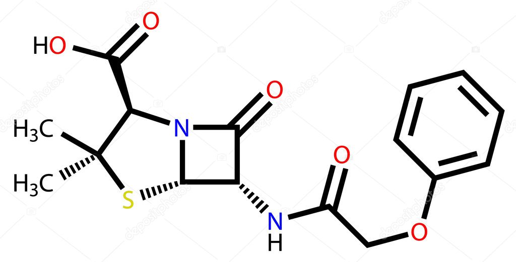 Penicillin V structural formula