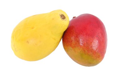 Papaya and mango clipart