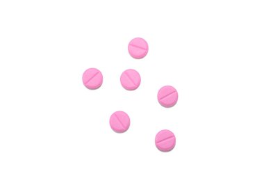 Pink pills clipart