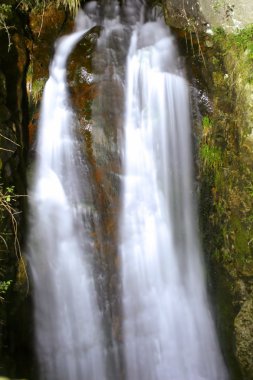 Long waterfall with a veil look clipart