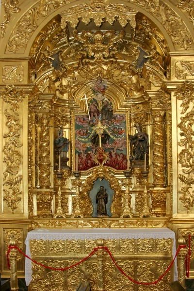 Portugese kerk altaar detail — Stockfoto