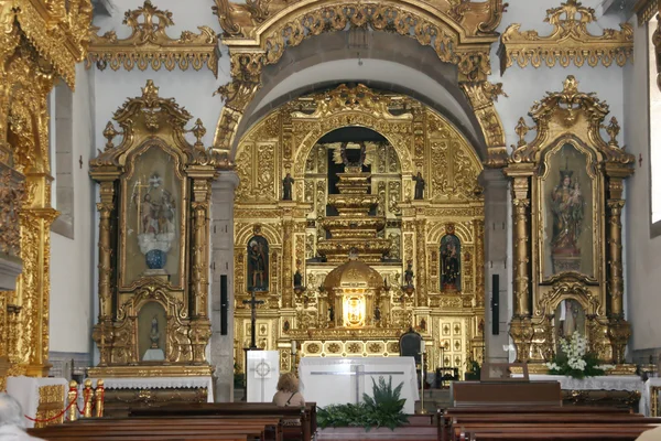 Portugese kerk altaar — Stockfoto