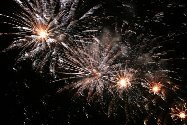Celebration sparkling fireworks explosion — Stock Photo, Image