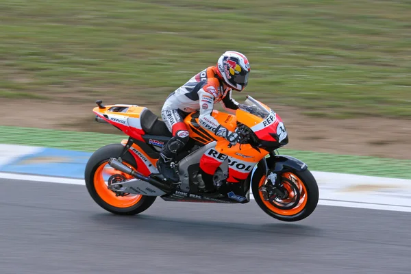 Dani pedrosa i moto gp 2008 i estoril — Stockfoto