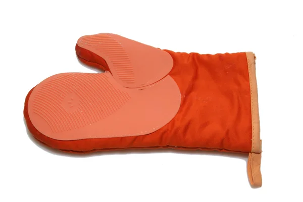 Oranje keuken handschoen — Stockfoto