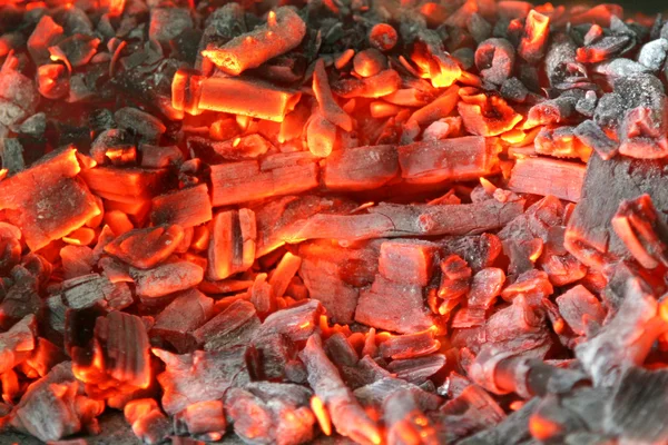 Carbone in fiamme — Foto Stock