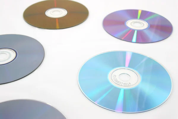 Несколько дисков с отражениями — стоковое фото