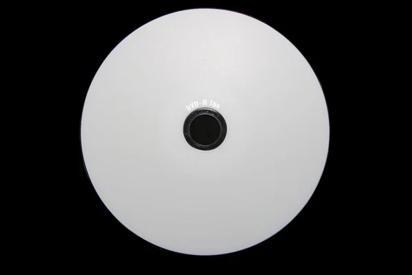 Bílé cd nebo dvd — Stock fotografie