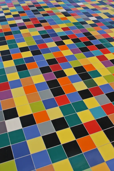 Perspektywy kolorowe mozaiki płytki na ścianie — Zdjęcie stockowe