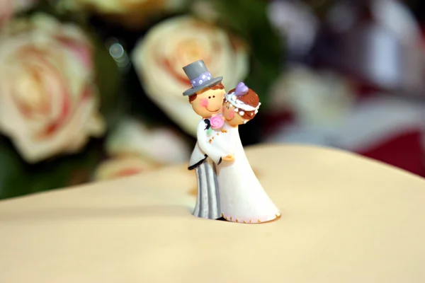 Mariage poupées gâteau — Photo