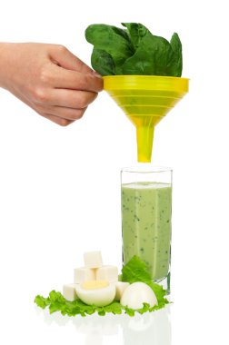 Spinach smoothie clipart