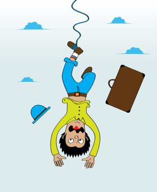 Bungee jumping clipart