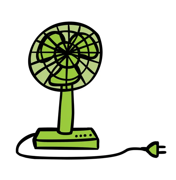 Kreslený ventilátor — Stockový vektor
