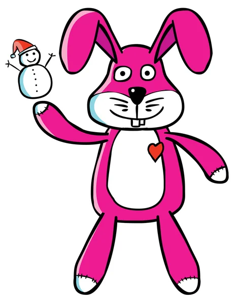 Good bunny puppet — Stock Vector