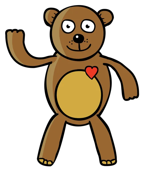 Bon ours en peluche — Image vectorielle