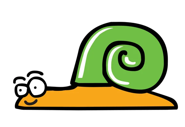Escargot heureux — Image vectorielle