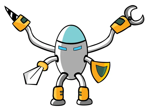 Şövalye robot — Stok Vektör