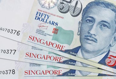 Banknote singapore dollar clipart