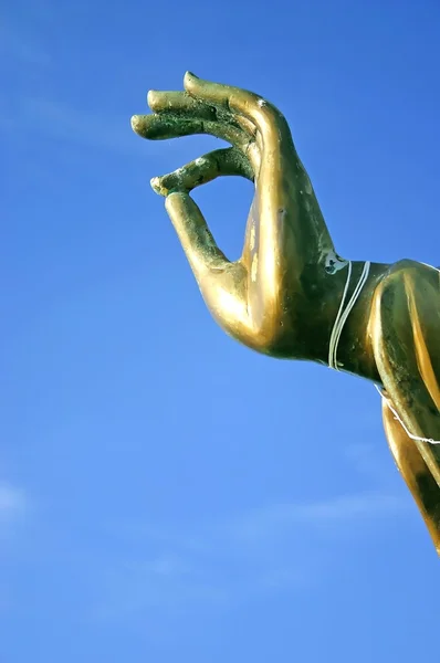 Buddha kezét, ég — Stock Fotó
