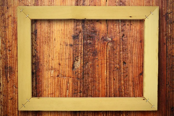 Dřevěný rám pozadí — Stock fotografie
