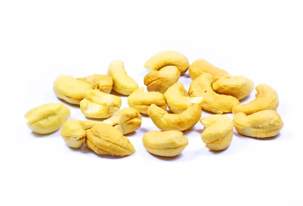 Cashewnötter, isolera — Stockfoto