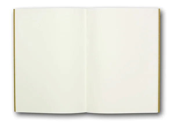 Livro de notas em branco, isolado — Fotografia de Stock
