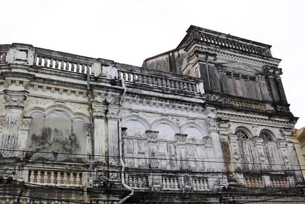 stock image A Sino-Portuguese, old building in phuket thailand