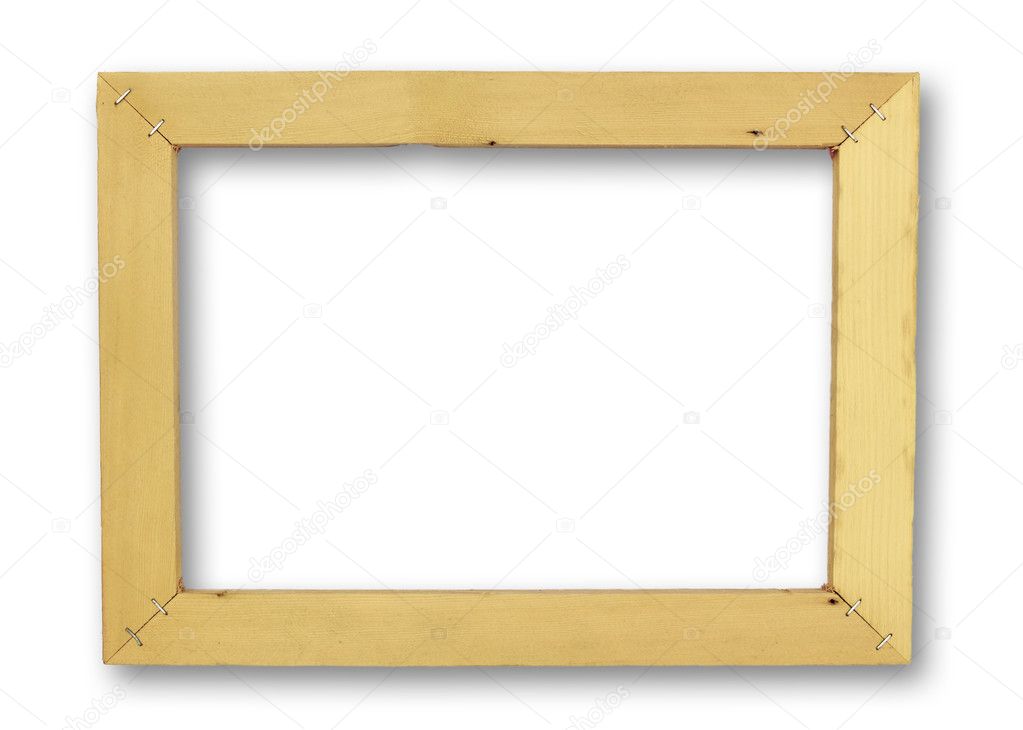 Unfinished wood frame
