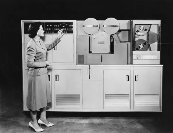 1950 's COMPUTER — стоковое фото