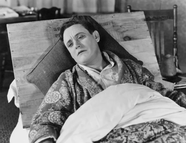 Άρρωστος στο κρεβάτι — Φωτογραφία Αρχείου
