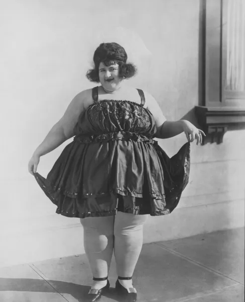 胖女人 — 图库照片