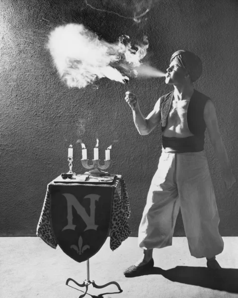 stock image FIRE EATER