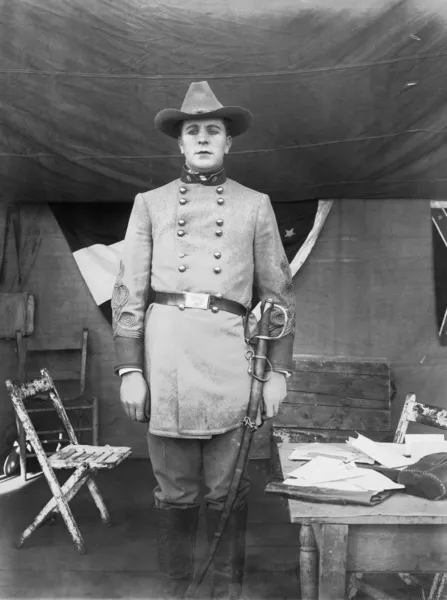 Confederate subay — Stok fotoğraf