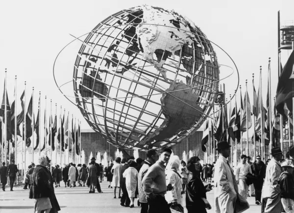 Die unisphäre, symbol des new york 1964-1965 — Stockfoto