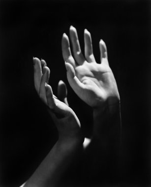 Close-up of a person's hands clipart