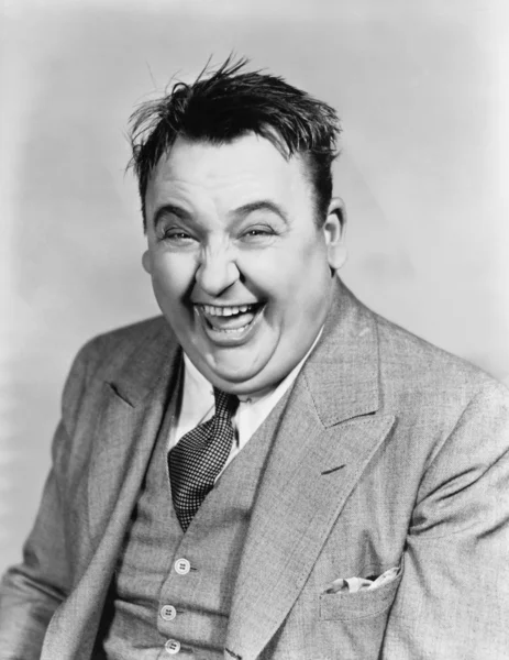 Πορτρέτο του άντρα γέλιο — Φωτογραφία Αρχείου