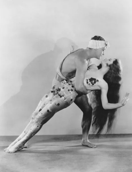 Πορτρέτο του χορευτές εκτελούν — Φωτογραφία Αρχείου