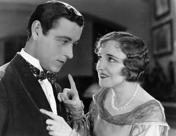 Closeup of couple interacting