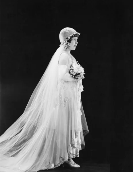 Πορτρέτο του νέοι νύφη — Φωτογραφία Αρχείου