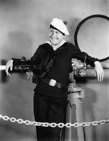 Portrét šťastný námořník — Stock fotografie