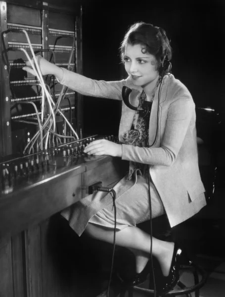 Telephone operator Royalty Free Stock Images