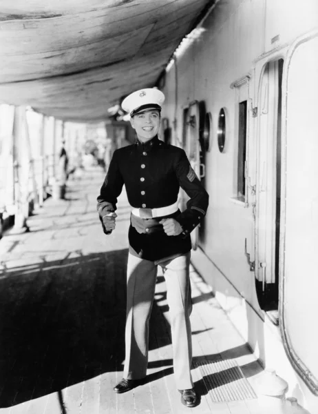 Portrait of eager sailor — Stock Photo, Image