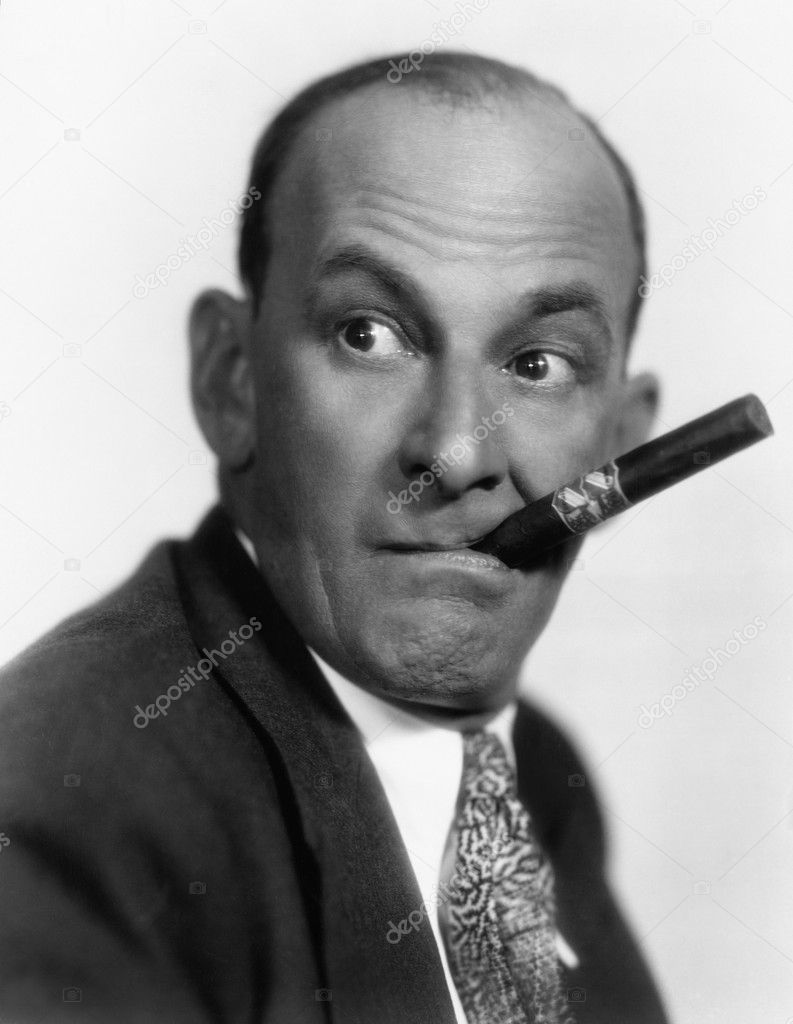 Portrait of man with cigar