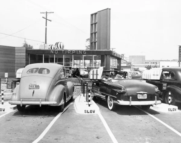 Drive-in restaurang "The Track", Los Angeles, Ca, 10 juli 1948 — Stockfoto