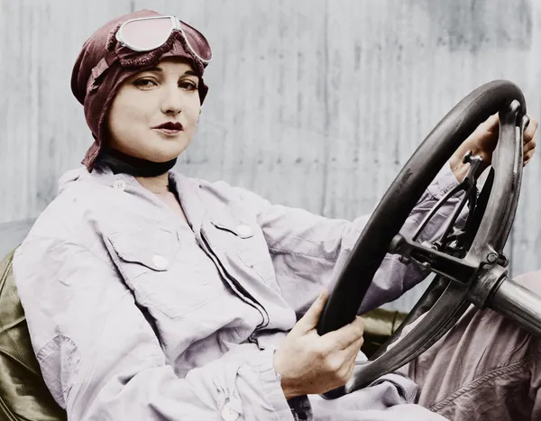 Portrait of female driver Royalty Free Stock Images