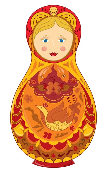 Rusya geleneksel renkli karikatür oyuncak — Stok Vektör