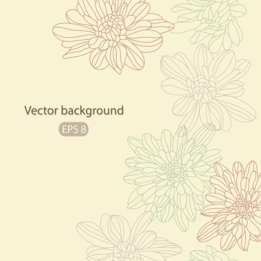 Swirl cute flower vector clipart