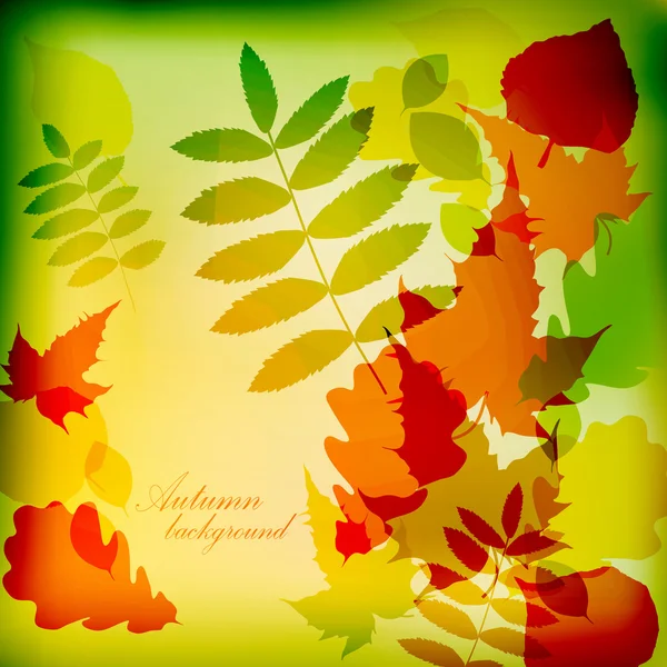 Abstract cute autumnal background vector — Stock Vector