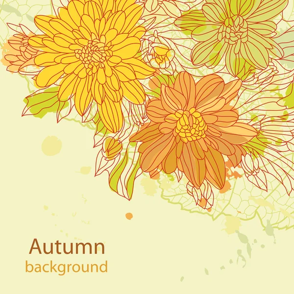 Orange hösten perfekt bakgrund vektor — Stock vektor